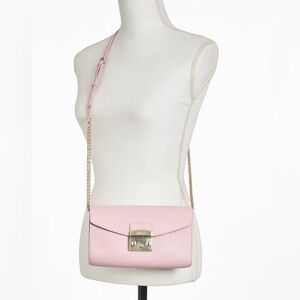 💕 Furla Metropolis Crossbody Bag – Baby Pink – Perfect Condition 💕